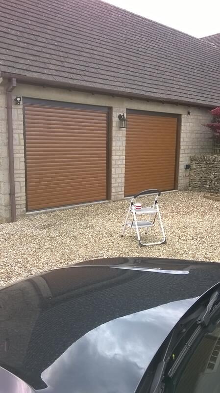 New double garage doors fitted 